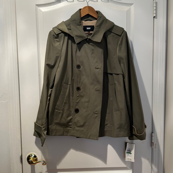 DKNY brand new with tags Spring/Fall jacket. Can be used as a rain jacket. - Picture 1 of 4